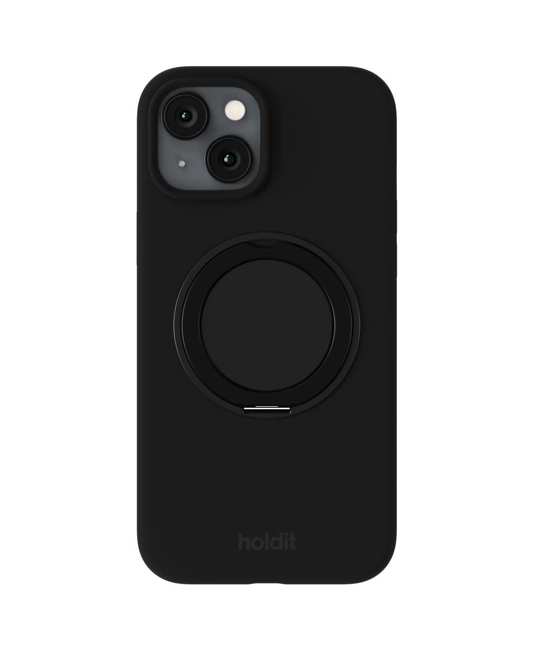 Silicone Stand iPhone cover - Black